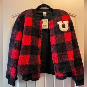 BNWT VS Pink University of Utah Sherpa Jacket